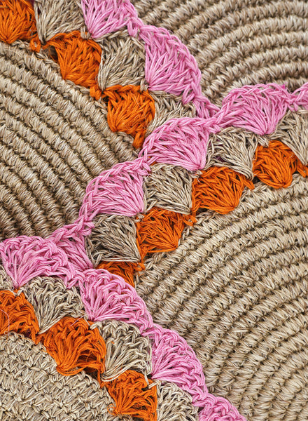 CORO CORA - Petal placemats - Light Pink - Orange - Detail