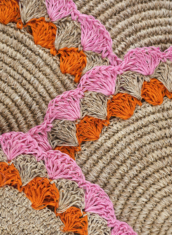 CORO CORA - Petal placemats - Light Pink - Orange - Detail