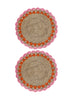 CORO CORA - Petal placemats - Light Pink - Orange - Set