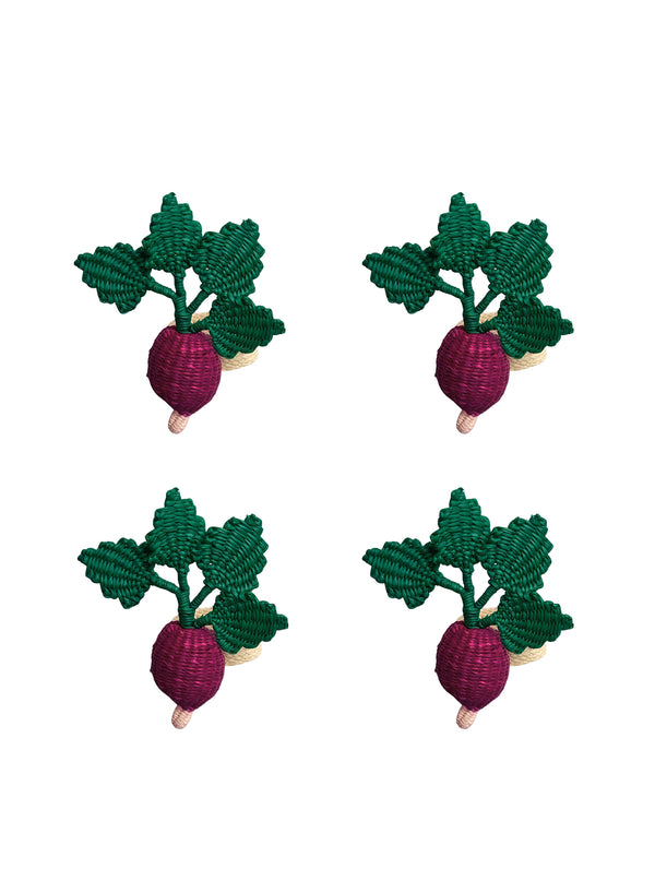 CORO CORA - Radish Napkin Rings - Set 