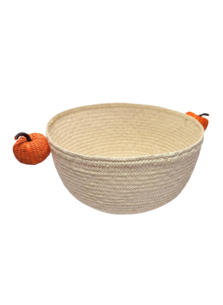 CORO CORA - SET OF TWO HAND WOVEN PUMPKIN BOWLS - 2