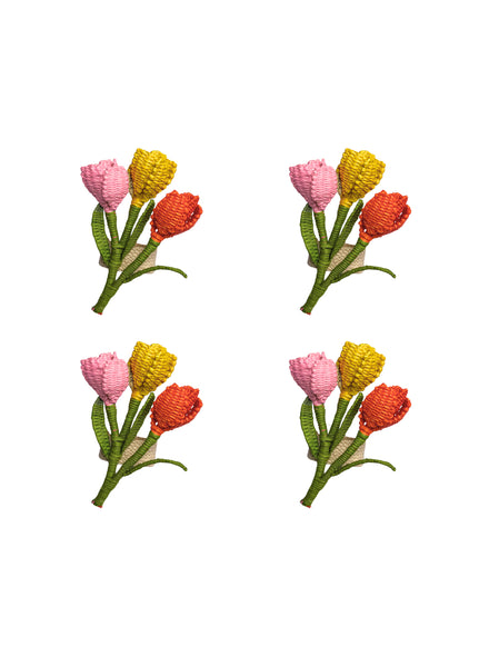 CORO CORA - Tulips Napkin Rings - Set