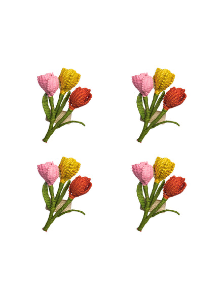 CORO CORA - Tulips Napkin Rings - Set