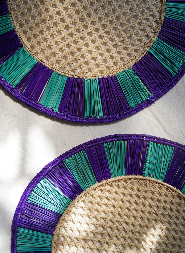 CORO CORA - Twist placemats - Purple - Blue - Lifestyle 