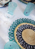 CORO CORA - SET OF TWO MAGNOLIA TURQUOISE AND BLUE PLACEMATS - Lifestyle