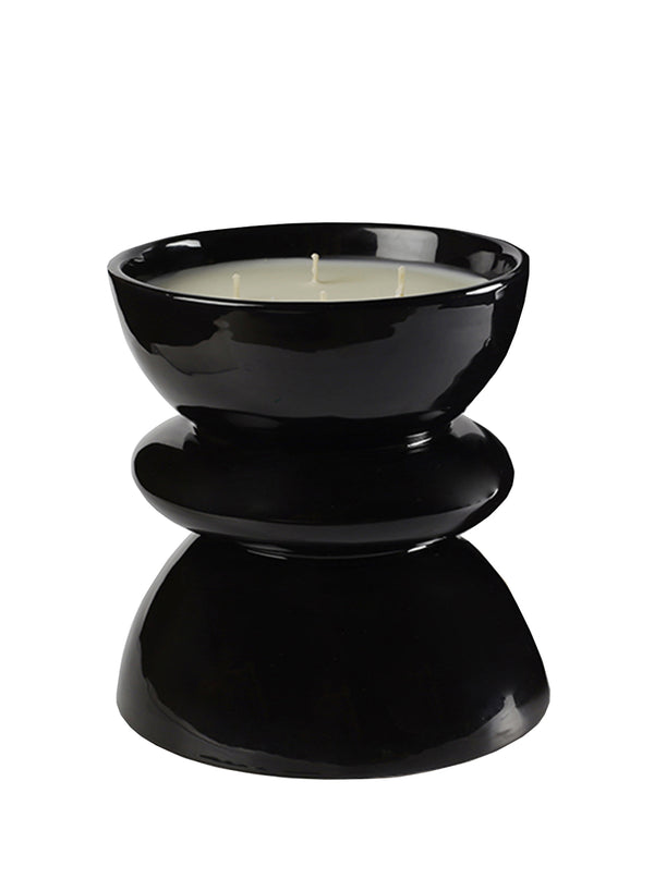 Tamtam Clay Scented Candle, Black - Côté Bougie