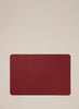 PARADISE ROW Oxblood Red Leather Desk Mat - front