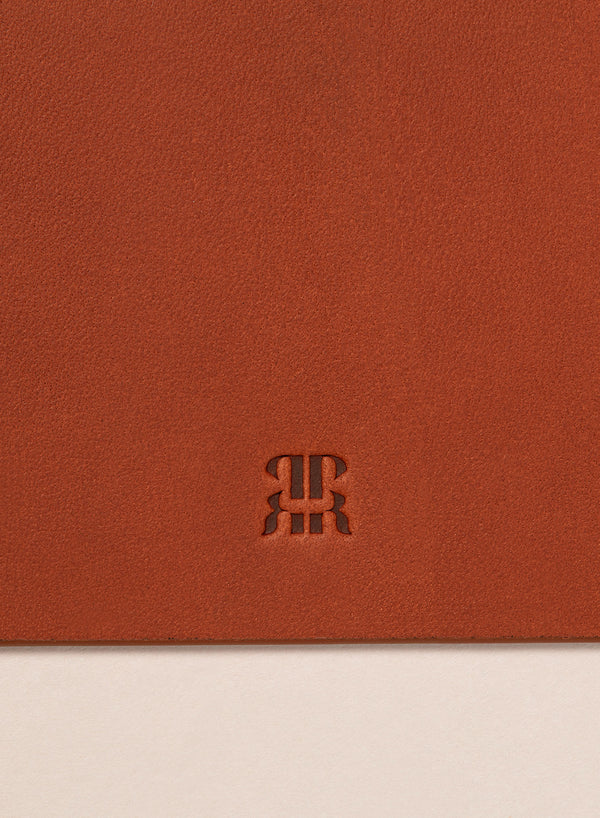 PARADISE ROW Tan Leather Desk Mat - detail 1