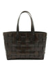 DRAGON DIFFUSION Leather Japan Tote – Dark Brown – front