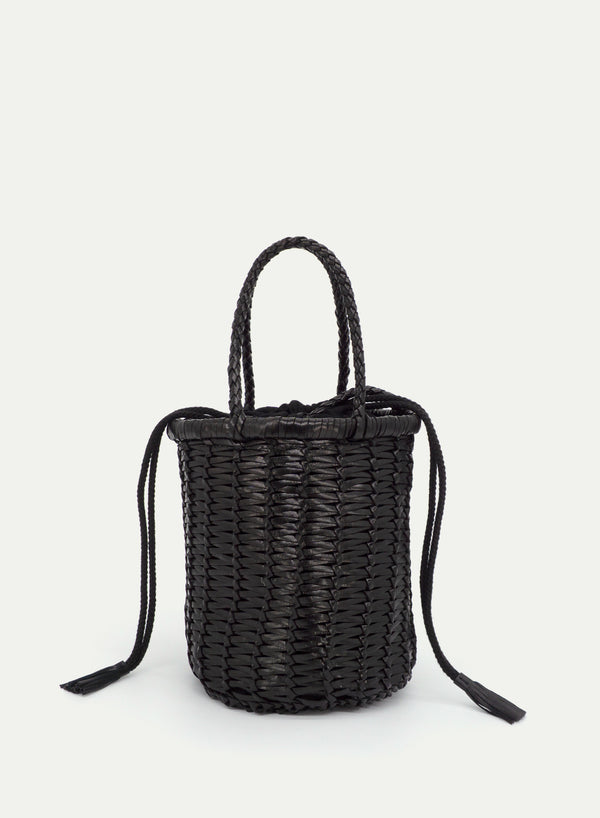 DRAGON DIFFUSION - Lina Mini Bucket Bag - Black - Front