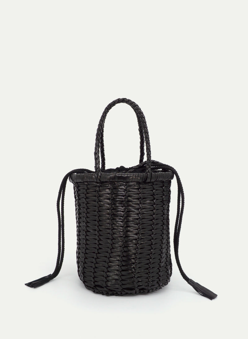 Dragon Diffusion - Lina Mini Leather Bucket Bag, Black – JANECARR