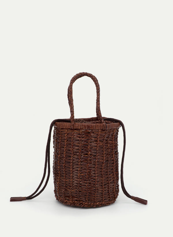 DRAGON DIFFUSION - Lina Mini Bucket Bag - Bruciato - Front