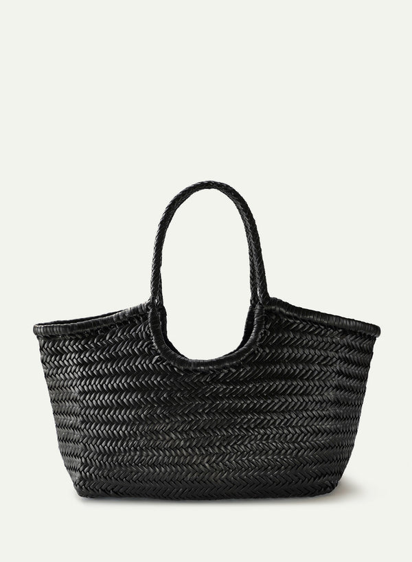 DRAGON DIFFUSION - Nantucket Basket Bag - Large - Black - Front
