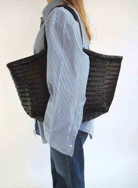 DRAGON DIFFUSION - Large Black Nantucket Basket Bag - Model
