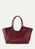 DRAGON DIFFUSION - Nantucket Basket Bag - Large - Bordo - Front