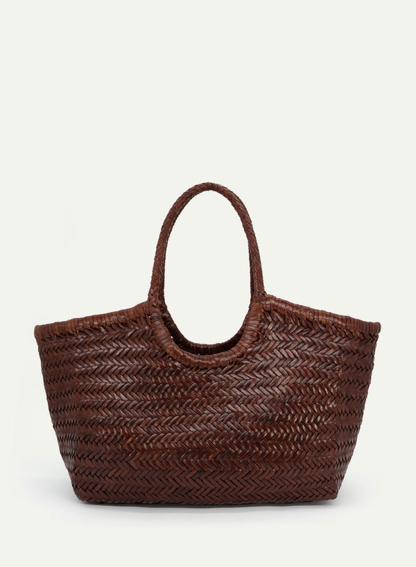 DRAGON DIFFUSION - Nantucket Basket Bag - Large - Bruciato - Front