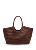 DRAGON DIFFUSION - Nantucket Basket Bag - Large - Bruciato - Front