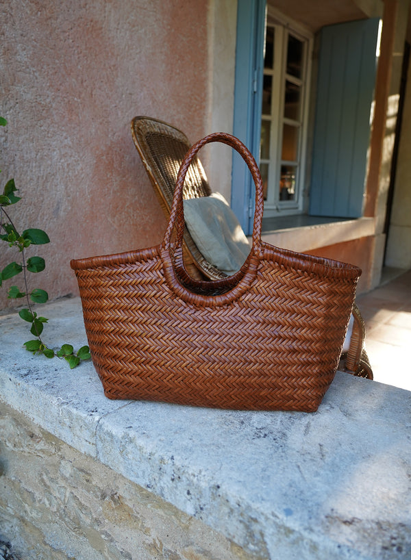 DRAGON DIFFUSION - Nantucket Basket Bag - Large - Tan - Lifestyle