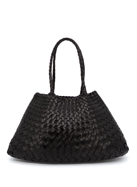 JANE CARR - DRAGON DIFFUSION - Santa Croce Large Black Bag - Front