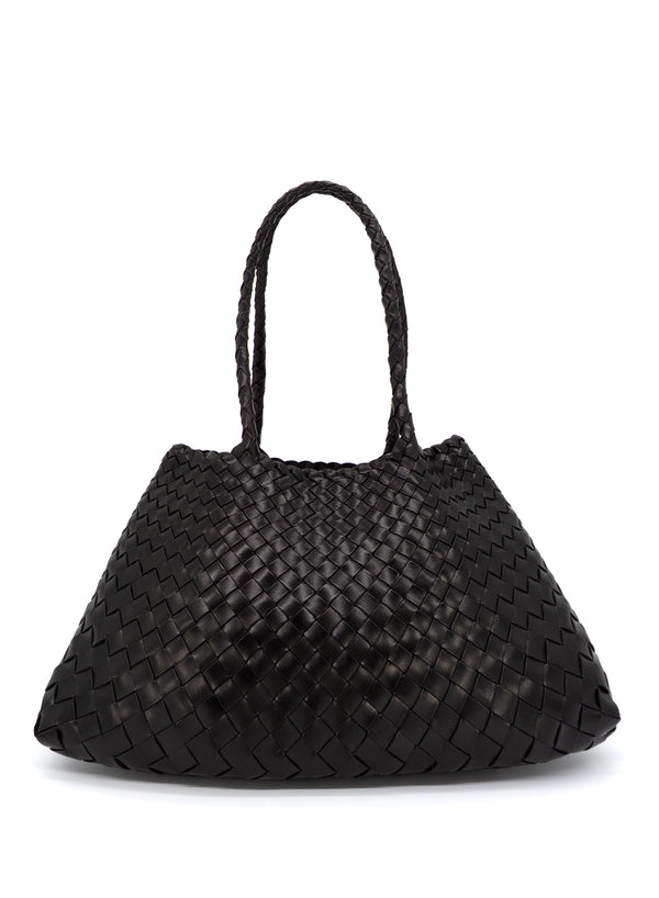 JANE CARR - DRAGON DIFFUSION - Santa Croce Large Black Bag - Front