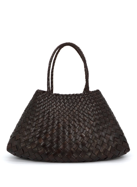 JANE CARR - DRAGON DIFFUSION - Santa Croce Large Dark Brown Bag - Front