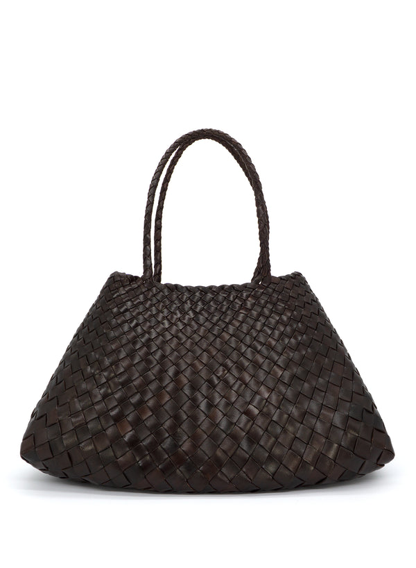 JANE CARR - DRAGON DIFFUSION - Santa Croce Large Dark Brown Bag - Front