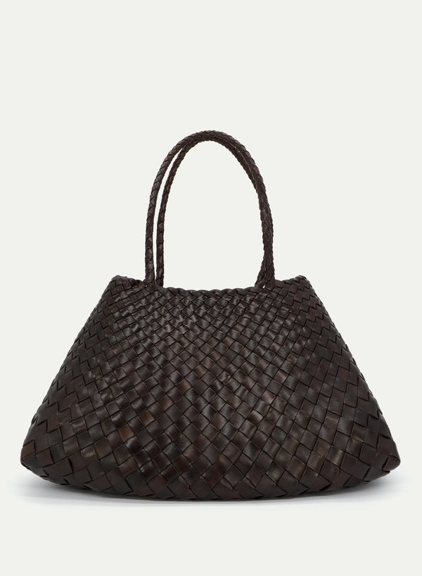 DRAGON DIFFUSION - Santa Croce Bag - Large - Dark Brown - Front