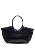 DRAGON DIFFUSION - Large Black Nantucket Basket Bag - front