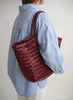 DRAGON DIFFUSION - Large Dark Red Nantucket Basket Bag - Model 2