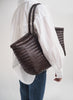 DRAGON DIFFUSION - Large Dark Brown Nantucket Basket Bag - model 1