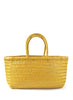 DRAGON DIFFUSION - Large Yellow Triple Jump Basket Bag - Front