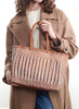 DRAGON DIFFUSION Tan and White Big Bali Basket Bag - model 1