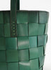 DRAGON DIFFUSION - Forest Green Leather Japan Tote - Detail