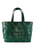 DRAGON DIFFUSION - Forest Green Leather Japan Tote - Front
