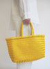 DRAGON DIFFUSION - Large Yellow Triple Jump Basket Bag - model