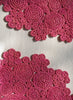 FLEUR RAFFIA PLACEMATS - Set of Two - Pink - Lifestyle 