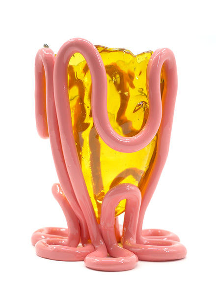 GAETANO PESCE - Indian Summer Vase, Amber and Dark Salmon - 1