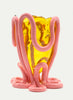 GAETANO PESCE - Indian Summer Vase - Clear Amber Dark Salmon - Lead Image