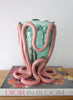 GAETANO PESCE - Indian Summer Vase - Clear Aqua and Mauve - Lifestyle