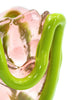 GAETANO PESCE - Indian Summer Vase - Clear Pink and Matt Lime - Detail 