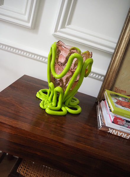 GAETANO PESCE - Indian Summer Vase, Pink and Lime - Lifestyle