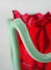 GAETANO PESCE - Indian Summer vase - Clear Red and Matt Aqua - Detail 