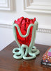 GAETANO PESCE - Indian Summer vase - Clear Red and Matt Aqua - Lifestyle