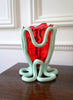 GAETANO PESCE - Indian Summer vase - Clear Red and Matt Aqua - Lifestyle 