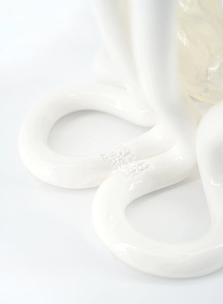 GAETANO PESCE - Indian Summer vase - Clear and Matt White - Detail