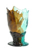 GAETANO PESCE - Twins C Vase, Aqua and Brown - 7