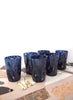 Set of Six Goti de Fornasa Murano Tumblers - Navy - 4