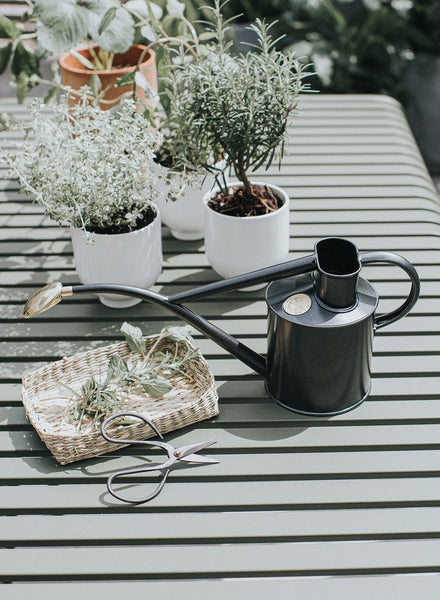 HAWS - The Rowley Ripple Can, Graphite and Brass - Lifestyle 1