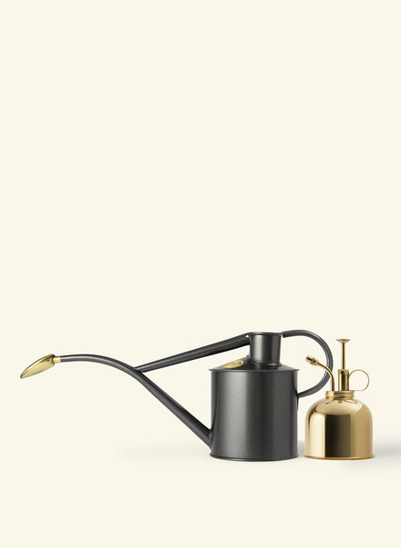 HAWS - The Rowley Ripple Can and Spritzer Set, Graphite and Brass - Front