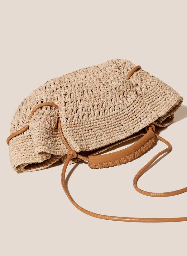 HEREU - Arta Mini Raffia Shoulder Bag - Natural - Side 